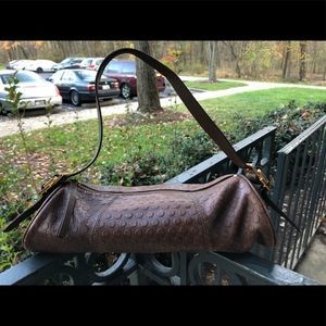 Latico NJ USA Brown Textured Leather Bag